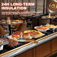 Kunden spezifische elektrische Rechteck Tischplatte Warm Board Buffet Restaurant Essen Wärme matte Platte für den Hausgebrauch