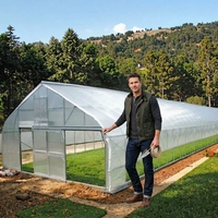 Film plastique pour serre tunnel de haute qualité à structure simple et économique pour légumes et fleurs