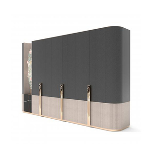Meuble de chambre de luxe pour villa, armoire à vêtements, placard de chambre moderne et luxueux sur mesure DV-LEONARDO-01-WARDROBE - Product Image 4