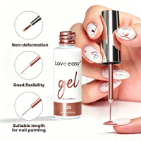 Gel UV de haute pigmentation pour nail art, liner de dessin non toxique, idéal pour tracer des lignes sans casser, fabrication OEM en usine