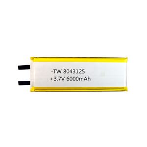 8043125 6000mah <span class=keywords><strong>3</strong></span>,7 v lithium polymer Battery's cell ion ion pack for tablet - Product Image 2
