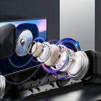 Vente à chaud Mini haut-parleur sans fil RGB HIFI stéréo Surround barre de son extérieure Ser Bass Subwoofer TV téléphone haut-parleur barre de son de jeu