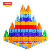 Gemmicc Factory Supply Tige magnétique Jouets éducatifs Jeu de carreaux de construction magnétiques 3D Blocs magnétiques pour enfants