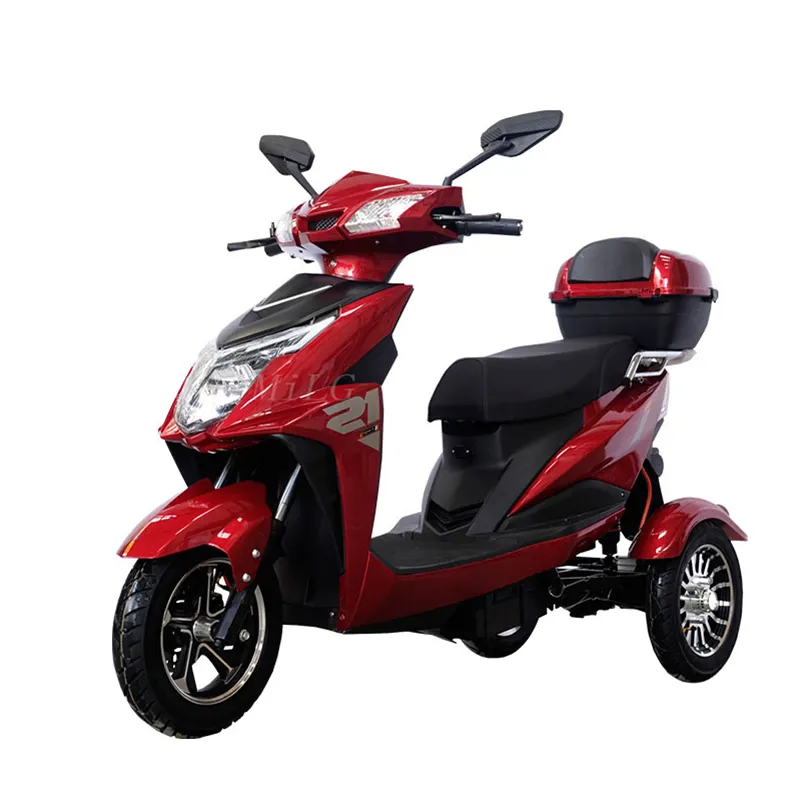 Yarı kapalı 48v 500w 750w ön tahrik motoru üç 3 tekerlekli yağ lastik lastik kargo trike elektrikli üç tekerlekli bisiklet elektrikli bisiklet için adam