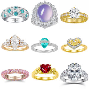 Rochime Luxury 925 Sterling <strong>Silver</strong> <strong>Rings</strong> for Women S925 Zircon <strong>Statement</strong> <strong>Ring</strong> Gold Plated Fine Jewelry for Party/everyday Wear - Product Image 6