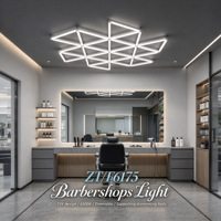 Éclairage de plafond LED blanc dimmable 6500K personnalisé en usine, à assembler soi-même, pour salons de coiffure et barbiers