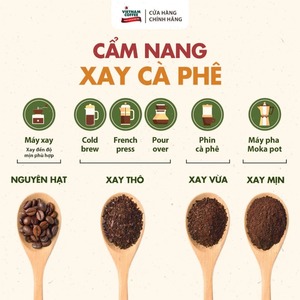 กาแฟบดเวียดนามพรีเมียม โรบัสต้า 70% และอาราบิก้า 30% บรรจุถุง 500 กรัม คุณภาพสูง จากผู้ผลิตดาซัง รับผลิตแบบ OEM/ODM - Product Image 5