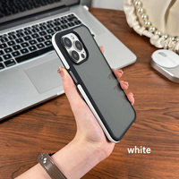 Housse de protection antichoc en silicone mat transparent pour iPhone 15 Pro Max pour SAMSUMG S24 Ultra