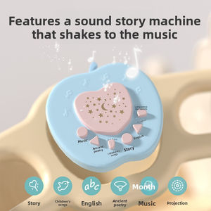 Cheval à bascule et chaise 2-en-1 pour bébé, balançoire électrique multifonctionnelle grande et épaisse pour intérieur avec jouets musicaux pour nouveau-nés de 0 à 24 mois - Product Image 6