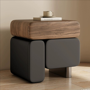 2025 nuevo gabinete de almacenamiento Normcore mesita de noche italiana Almacenamiento de dormitorio Medieval caja de noche multifuncional de gama alta para el hogar - Product Image 6