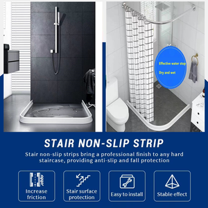 حاجز استحمام من السيليكون ذاتي اللصق ، شريط ، واقي رش الدش للحمام والمطبخ - Product Image 5