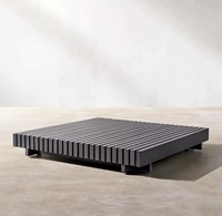 Canapé d'extérieur moderne et simple en aluminium, mobilier de jardin en métal de luxe, ensemble de canapés pour patio, cour, villa, hôtel