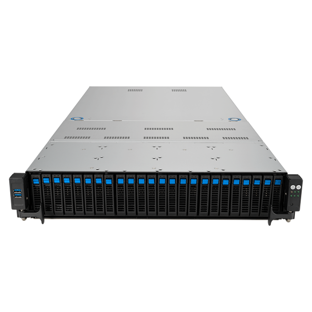 RS720A-E12-RS24U AMD EPYC 9004 Dual-processor 2U Server DDR5 4800 1 x PCIe Gen5 x16 8 x SATA 6Gb/s ports 2 x M.2 connectors