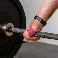Cinta Deportiva EAB de 3.8cm, Ligera y Elástica, con Gancho para Pulgar, para Entrenamiento Físico, Levantamiento de Pesas, Protección de Dedos y Muñeca