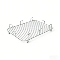 Grille de refroidissement en acier inoxydable 304 pour four et barbecue, 60 cm x 40 cm, avec cadre en acier 304, en tissu métallique grillagé