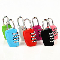 Cadenas à combinaison à 4 chiffres OEM d'usine, sans clé, à code réinitialisable, avec logo personnalisé pour casier de gym, valise, armoire, rangement