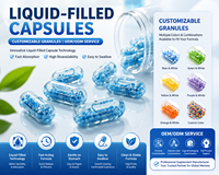 Fabricant OEM de capsules rigides remplies de liquide |   Capsules de compléments alimentaires personnalisées à remplir avec des granulés |   Usine de fabrication de produits à marque privée certifiée GMP