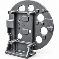Boîtier industriel en fonte gris OEM HT250 HT300 avec usinage CNC de précision pour le corps de chargeur d'équipement industriel
