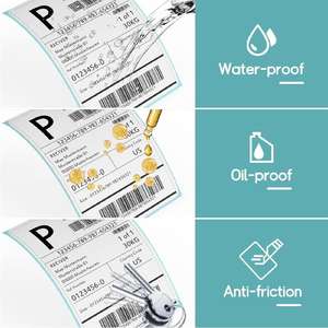 カスタム4x6防水配送ラベル 直接感熱ラベルロール 100x150mm 自己粘着ステッカー ロジスティクス包装ラベル用白紙 - Product Image 4