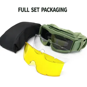 Yijia Airsoft Full Face Mask Detachable Anti-Fog Goggles Used For Airsoft Paintball Hunting Games Motorcycles Outdoor Activities