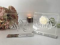 Nouvelle Arrivée Moderne et Simple : Support de Numéro de Table en Acrylique Transparent pour Restaurant, Hôtel, Mariage – Décoration Géométrique pour Calligraphie