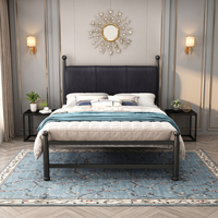 Base de Cama Metálica Resistente, Plataforma Estable, Sin Ruido, Sin Deformación, Mueble Duradero para Dormitorio