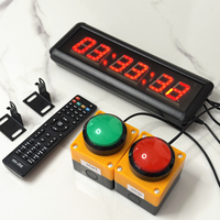 Jam Hitung Mundur Elektronik LED 11 Inci dengan Remote Control, Stopwatch, Timer Interval, untuk Kompetisi, Permainan, Latihan, Dinding, Gaya Modern