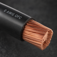 Câble d'alimentation OFC de qualité supérieure, calibre 0, pour autoradio, flexible, rouge et noir, câble de mise à la terre, câble de haut-parleur automobile pour l'installation d'un amplificateur