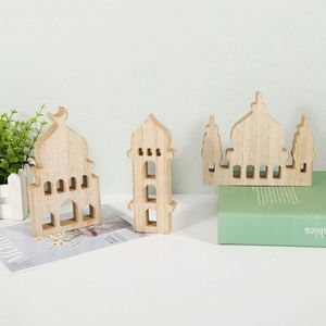 2025 Wood Castle for Muslim Ramadan <b>Eid</b> Mubarak Home Decor Ramadan Lantern for Islamic Party Decor Supplies Muslim Ramadan <b>Gift</b> - Product Image 2