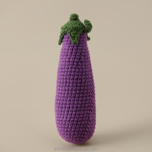 Kawaii positivo Artificial apoyo emocional vegetal juguete hecho a mano ganchillo vegetal muñecas - Product Image 6