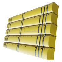 Lames de niveleuse incurvées à double biseau à haute teneur en carbone et en bore 5D9554 5D9553 embout de tranchant pour pièces de machines de construction