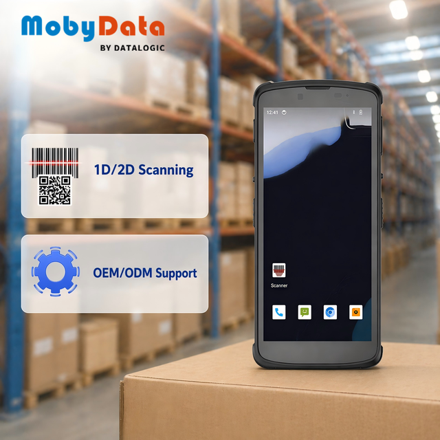 Mobydata SA99 Industrial PDA Barcode Scanner 4G IP67 Octa-Core Data Terminal for Manufacturing Warehouse Logistics