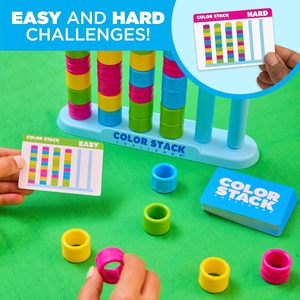 Jeu d'empilage et de tri des couleurs en gros, jouet de puzzle interactif, ensemble de jeu éducatif et de loisirs pour les fêtes en famille - Product Image 5