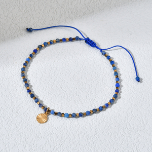 Pulsera de cuentas estilo bohemio hecha a mano Cadena de cuerda ajustable de piedra natural para mujeres y chicas adolescentes regalo de joyería de moda - Product Image 3