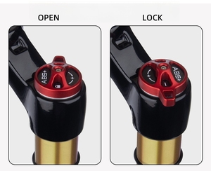 Phuộc xe đạp khí nén MTB, phuộc trước xe đạp leo núi 26/27.5/29 inch, khóa tay/điều khiển từ xa, phụ tùng xe đạp - Product Image 5