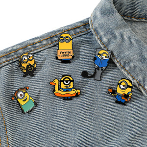37 Pièces Badges Métalliques <span class=keywords><strong>Minions</strong></span>, Broches en Alliage, Personnages de Dessins Animés Européens et Américains, Épingles et Accessoires du <span class=keywords><strong>Film</strong></span> et de la Télévision Moi, Moi, Moins Moi, Cadeau - Product Image 3