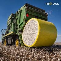 Film protecteur souple en LLDPE pré-étiré à 300 % pour l'agriculture intelligente, durable, avec puce RFID intégrée pour l'emballage des balles de coton