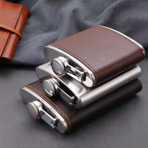 Petaca de Acero Inoxidable Negra Mate de 8 oz para <span class=keywords><strong>Licor</strong></span>, Whisky y Alcohol, Set de Regalo con Logotipo Personalizado - Product Image 5