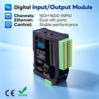 Módulo de Entrada y Salida Digital CK-5162E, 16DI 16DO(NPN), Ethernet Modbus TCP, Módulo IO