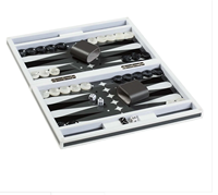 Commande d'échantillon : Jeu de backgammon 18 pouces personnalisé avec finition brillante