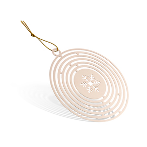 Marcapáginas de Metal de Alta Calidad, Redondo, con Diseño de Nieve Personalizado, Recuerdo, Regalo - Product Image 3