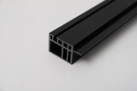 Profilé d'extrusion en PVC antidérapant Bandes de nez d'escalier de porte en plastique avec couvercle en vinyle Garniture de bord de marche en caoutchouc pour porte et fenêtre