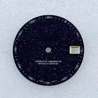 Esfera de Reloj de 28.5MM en Piedra Azul Natural, Estilo Gitano, para Movimientos Automáticos Japoneses NH36 NH35/4R36/7S