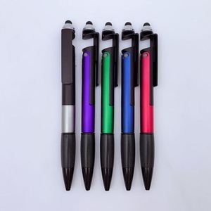 Novelty Design Multifunction Phone Holder <b>Ball</b> <b>Led</b> Stylus Ballpoint Pen With Custom Logo - Product Image 2