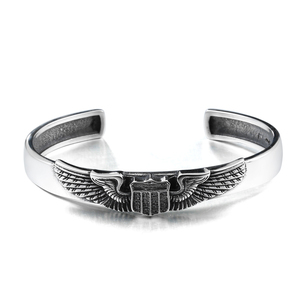 SSG-007 acier soldat guerre mondiale <span class=keywords><strong>II</strong></span> en acier inoxydable hommes viking punk bracelet bracelet bijoux de charme classique pour comme cadeau - Product Image 2