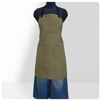Tablier en toile japonais réutilisable pour le nettoyage, vêtements de travail pour femmes, cuisine et restauration, café, service de restauration