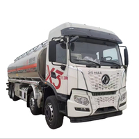 Camion-citerne à carburant Dongfeng 32000L de Chine, 8x4, 30 mètres cubes, en aluminium, Yuchai 350HP pour essence et diesel