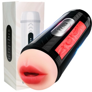 Fully automatic electric pronunciation <b>vibration</b> double-headed airplane cup adult male masturbation device penis trainer - Product Image 4