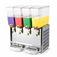 Distributeur de jus de fruits froids avec robinets pour cafés, bars, comptoirs de boissons et coins buffet