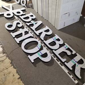 Panneau professionnel illuminé en 3d, logo de magasin, éclairage à led double face, panneau de magasin, hamburgers - Product Image 6